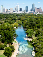 Barton Springs and Downtown Austin