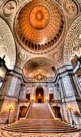 "San Francisco City Hall", stairway, HDR, photography, photograph, photogrpher