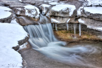 HDR, "Bull Creek", Austin, "snowy Austin", stream, waterfall, photography, photographer, photograph